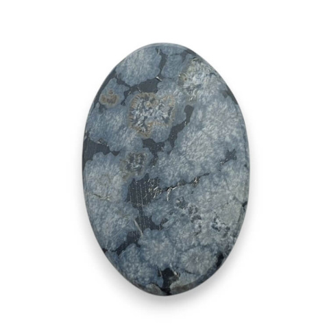 Snow obsidian carved cabochon 28x18 mm no 32 Snow obsidian carved cabochon 28x18 mm no 32
