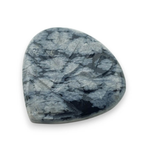 Snow obsidian carved cabochon 28x27 mm no 20 Snow obsidian carved cabochon 28x27 mm no 20