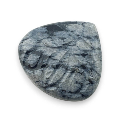 Snow obsidian carved cabochon 28x27 mm no 20 Snow obsidian carved cabochon 28x27 mm no 20