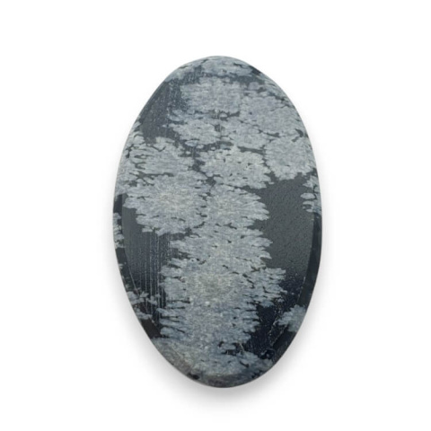 Snow obsidian carved cabochon 29x18 mm no 28 Snow obsidian carved cabochon 29x18 mm no 28