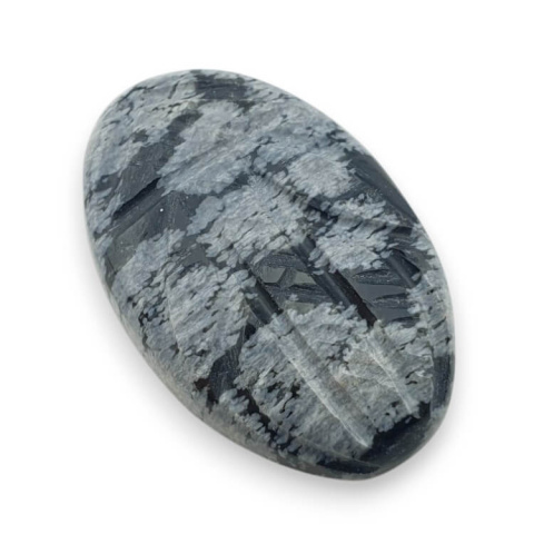 Snow obsidian carved cabochon 29x18 mm no 34 Snow obsidian carved cabochon 29x18 mm no 34