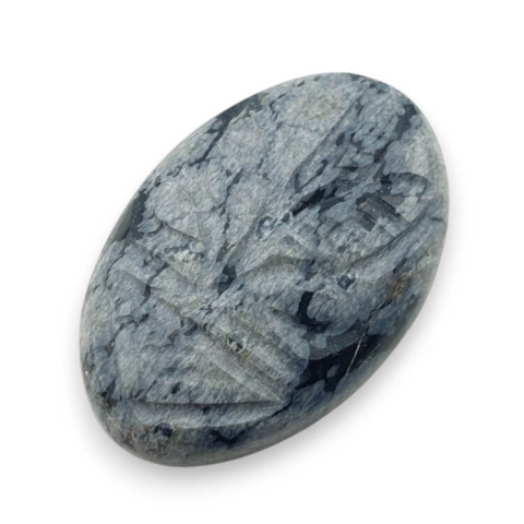 Snow obsidian carved cabochon 29x19 mm no 19 Snow obsidian carved cabochon 29x19 mm no 19