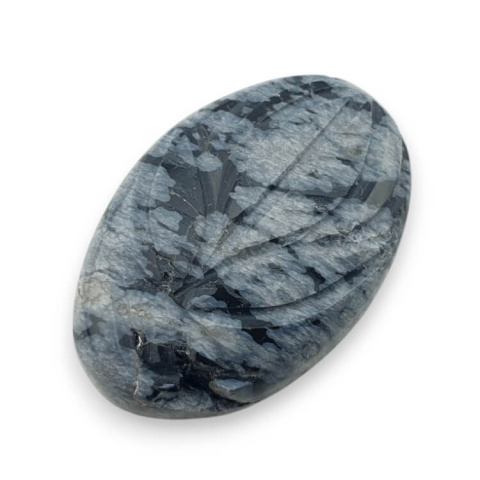 Snow obsidian carved cabochon 29x19 mm no 33 Snow obsidian carved cabochon 29x19 mm no 33