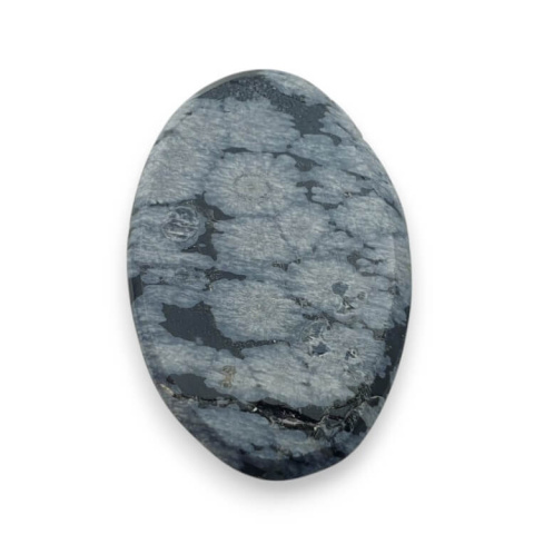 Snow obsidian carved cabochon 29x19 mm no 33 Snow obsidian carved cabochon 29x19 mm no 33