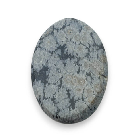 Snow obsidian cabochon carved 30x21 mm no 14 Snow obsidian cabochon carved 30x21 mm no 14
