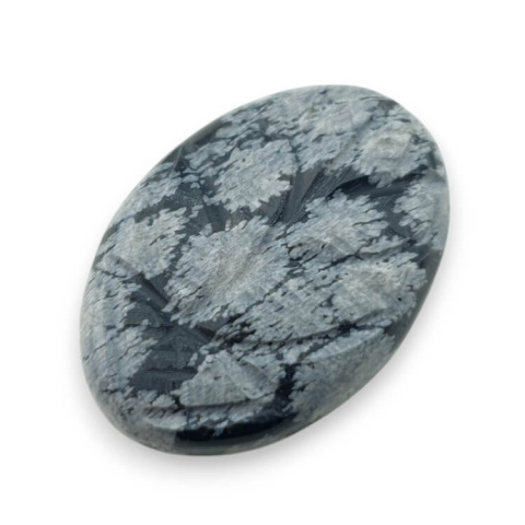 Snow obsidian cabochon carved 30x21 mm no 31 Snow obsidian cabochon carved 30x21 mm no 31