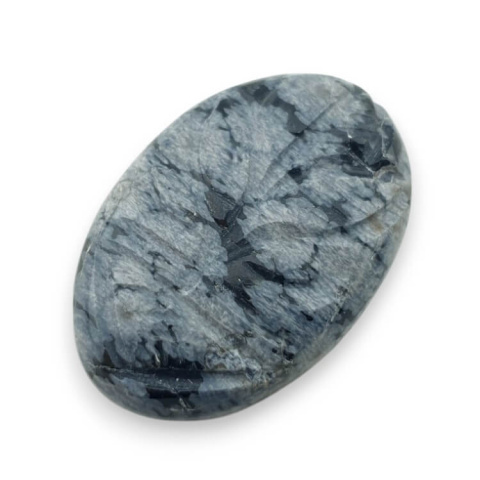 Snow obsidian cabochon carved 31x21 mm no 11 Snow obsidian cabochon carved 31x21 mm no 11