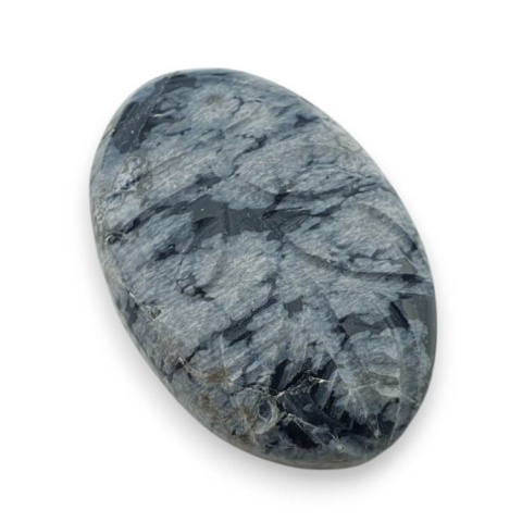 Snow obsidian cabochon carved 31x21 mm no 11 Snow obsidian cabochon carved 31x21 mm no 11