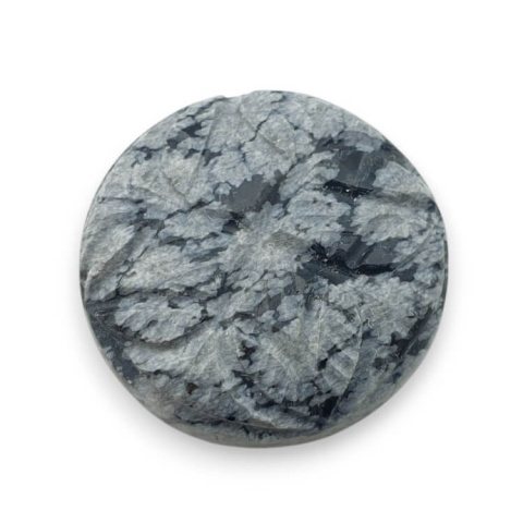 Snow obsidian cabochon carved fi 26 mm no 4 Snow obsidian cabochon carved fi 26 mm no 4
