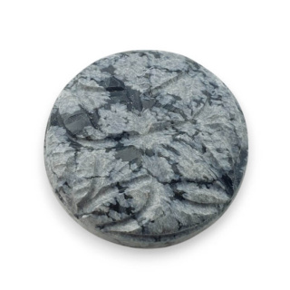 Snow obsidian cabochon carved fi 26 mm no 4