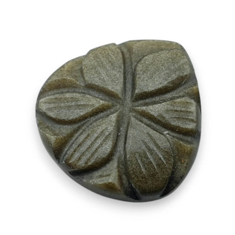 Gold obsidian cabochon carved 21x20 mm no 29 Gold obsidian cabochon carved 21x20 mm no 29