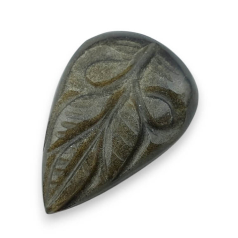 Obsidian gold cabochon carving 26x18 mm no 39 Obsidian gold cabochon carving 26x18 mm no 39