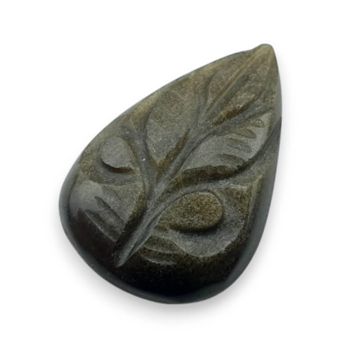 Obsidian gold cabochon carving 26x18 mm no 39 Obsidian gold cabochon carving 26x18 mm no 39
