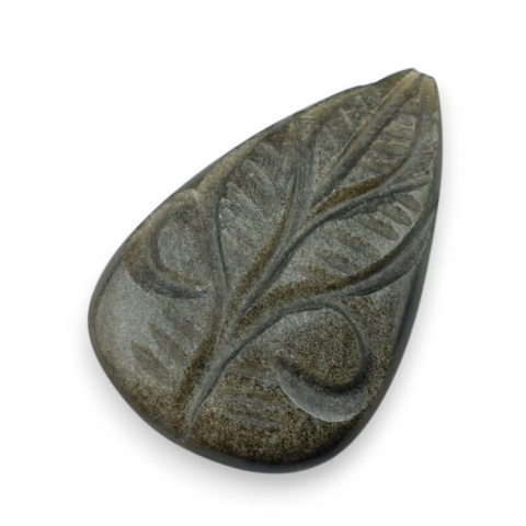 Gold obsidian cabochon carved 28x19 mm no 27 Gold obsidian cabochon carved 28x19 mm no 27