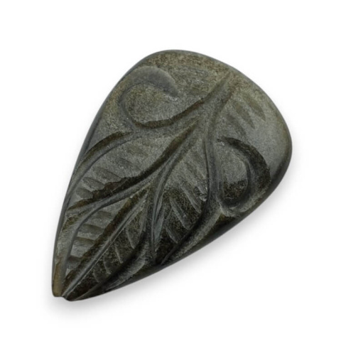 Gold obsidian cabochon carved 28x19 mm no 27 Gold obsidian cabochon carved 28x19 mm no 27