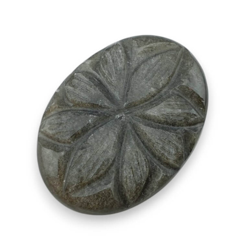 Obsidian gold cabochon carving 28x20 mm no 19 Obsidian gold cabochon carving 28x20 mm no 19