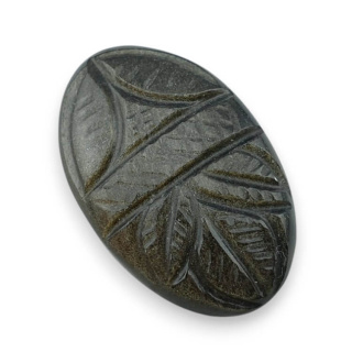 Gold obsidian cabochon carved 30x19 mm no 41