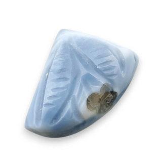 Opal blue cabochon carving 17x14 mm no 93