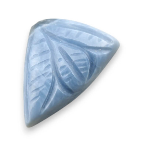 Blue opal cabochon carved 22x16 mm no 72