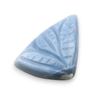 Blue opal cabochon carved 22x16 mm no 72