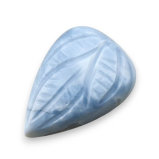 Blue opal cabochon carved 22x16 mm no 85