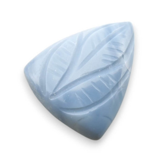 Blue opal cabochon carved 22x19 mm no 83
