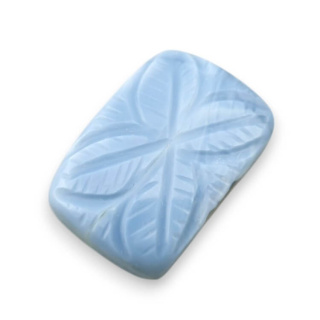 Blue opal cabochon carved 24x16 mm no 36