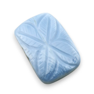 Blue opal cabochon carved 24x16 mm no 36