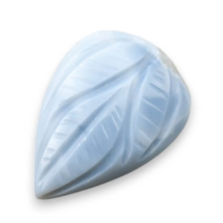 Blue opal cabochon carved 24x17 mm no 38