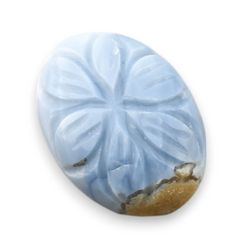 Blue opal cabochon carved 24x18 mm no 87 Blue opal cabochon carved 24x18 mm no 87