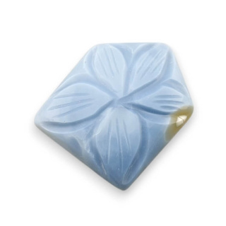 Blue opal cabochon carved 24x19 mm no 79