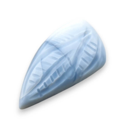 Blue opal cabochon carved 25x14 mm no 64 Blue opal cabochon carved 25x14 mm no 64