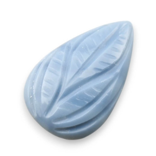 Blue opal cabochon carved 25x16 mm no 46