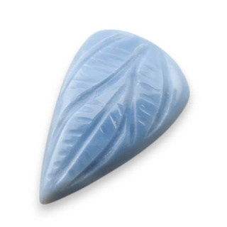 Blue opal cabochon carved 25x16 mm no 91