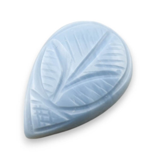 Blue opal cabochon carved 26x18 mm no 57