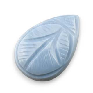 Blue opal cabochon carved 26x18 mm no 57