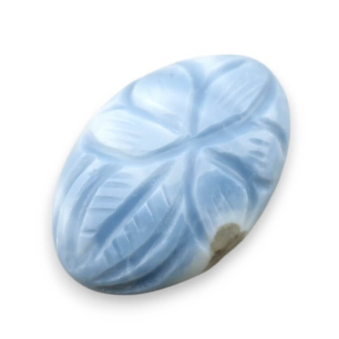 Blue opal cabochon carved 26x18 mm no 80 Blue opal cabochon carved 26x18 mm no 80