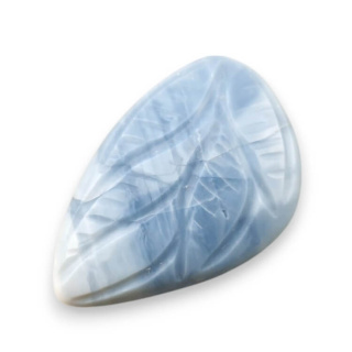 Blue opal cabochon carved 27x18 mm no 60