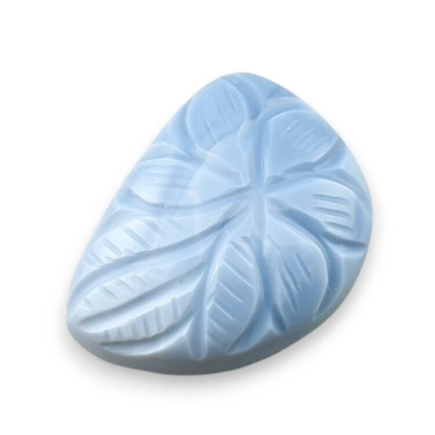 Blue opal cabochon carved 27x20 mm no 6 Blue opal cabochon carved 27x20 mm no 6