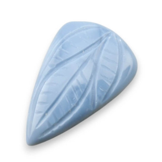 Blue opal cabochon carved 28x18 mm no 68