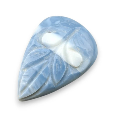 Blue opal cabochon carved 28x19 mm no 17 Blue opal cabochon carved 28x19 mm no 17