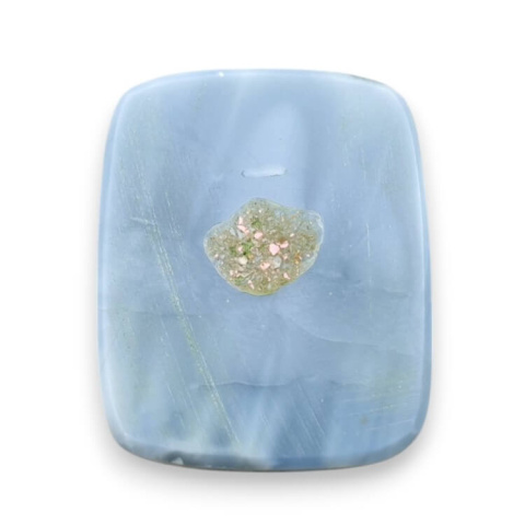 Blue opal cabochon carved 28x23 mm no 14 Blue opal cabochon carved 28x23 mm no 14
