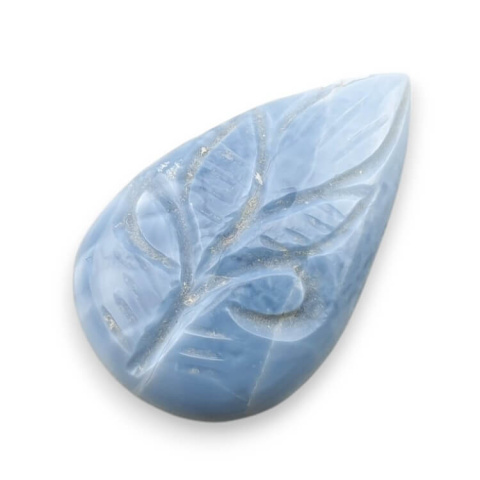 Blue opal cabochon carved 29x18 mm no 33 Blue opal cabochon carved 29x18 mm no 33