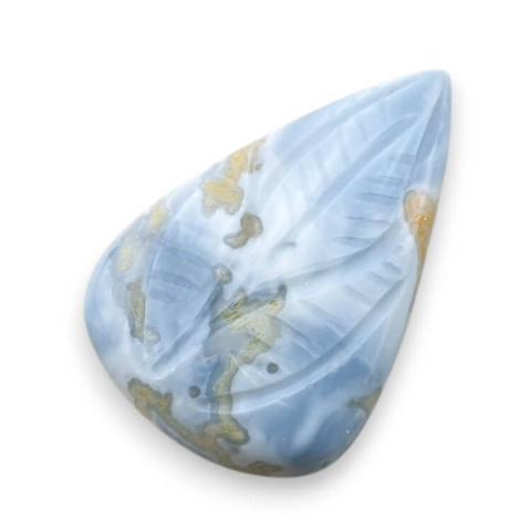 Blue opal cabochon carved 29x19 mm no 31 Blue opal cabochon carved 29x19 mm no 31