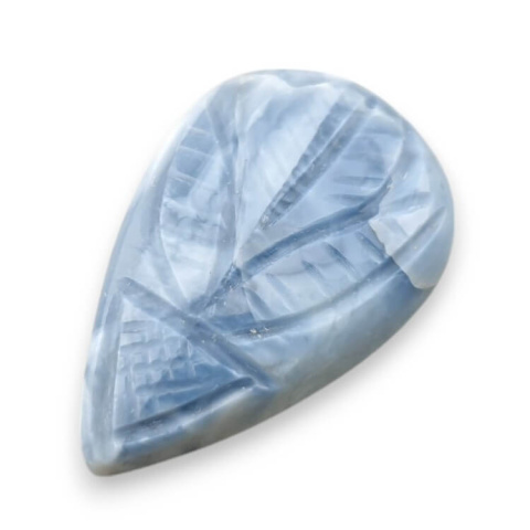 Blue opal cabochon carved 29x19 mm no 84 Blue opal cabochon carved 29x19 mm no 84