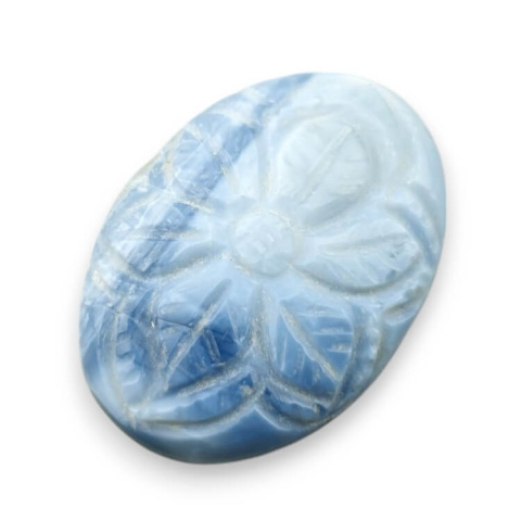 Blue opal cabochon carved 29x20 mm no 15 Blue opal cabochon carved 29x20 mm no 15