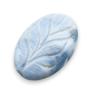 Blue opal cabochon carved 29x20 mm no 56