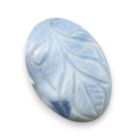 Blue opal cabochon carved 29x20 mm no 56 Blue opal cabochon carved 29x20 mm no 56