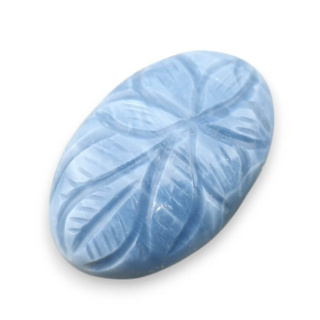 Blue opal cabochon carved 30x19 mm no 35