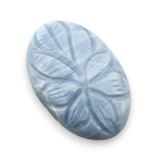 Blue opal cabochon carved 30x19 mm no 35